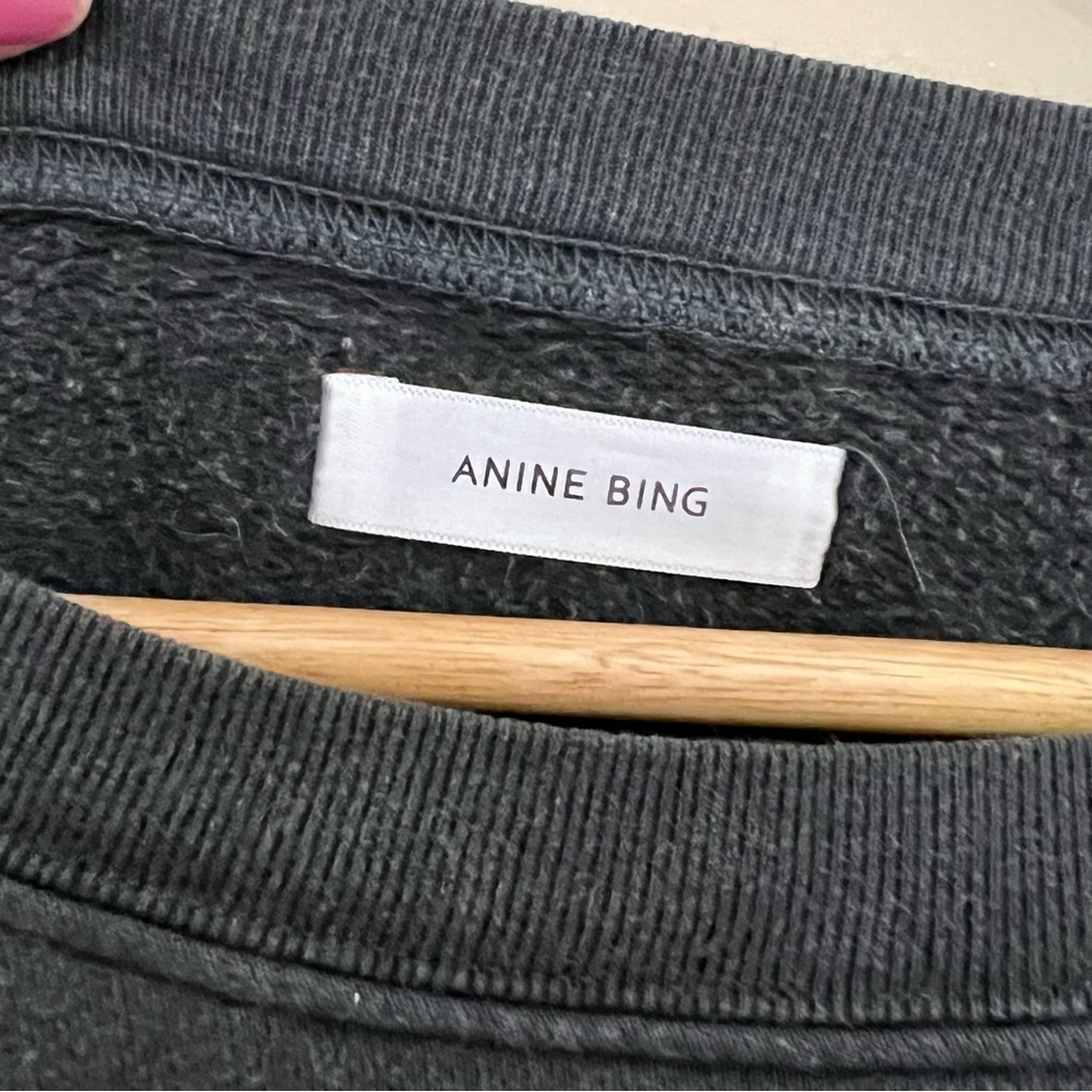 Anine Bing Black Sweatshirt with Tiger Graphic - Picture 6 of 10